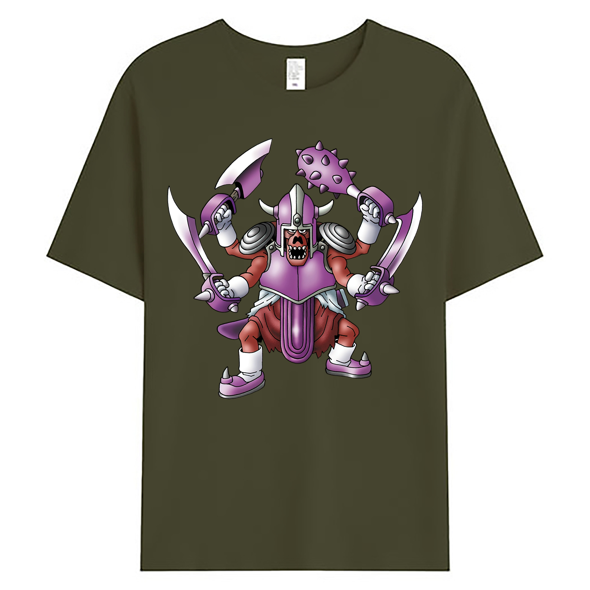 （画像用） ドラゴンクエスト Doragon Kuesuto Dragon Quest 綿100％ メンズ半袖Tシャツ｜肌触りやわらか＆通気性